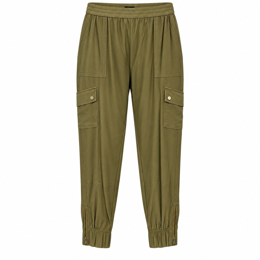 Black Label Chicos Size 2 Gorp Utility Cargo Pants Women L Streetwear Techwear